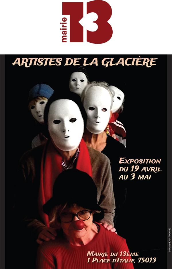 Affiche exposition des artistes de la glacière